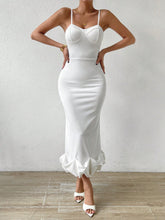 BAE Solid Bustier Mermaid Hem Cami Dress